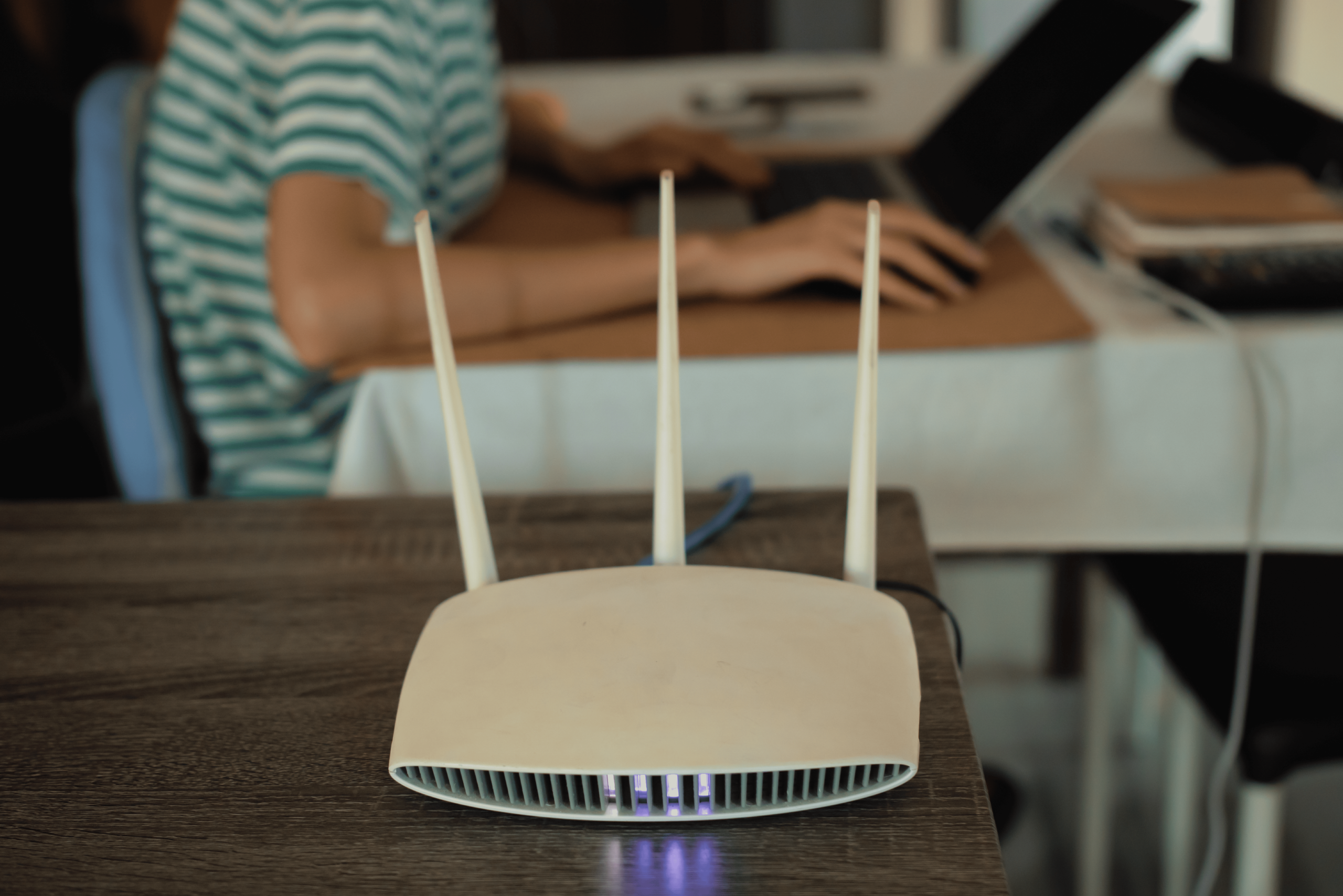 Plano de casa con cobertura WiFi